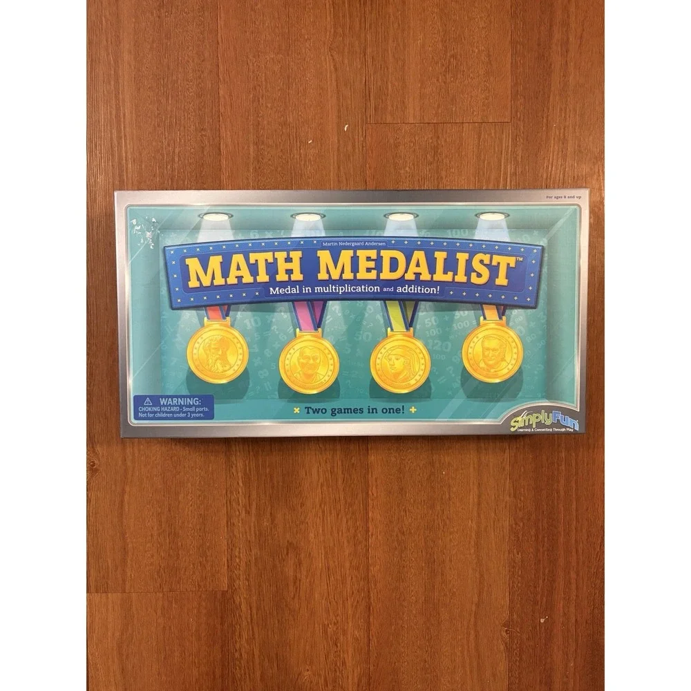 SimplyFun Math Medalist Board Game Multiplication Addition Educational STEM
